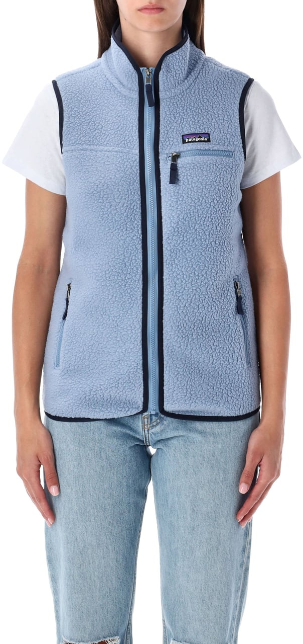 Patagonia Retropile Vest Blu Blauw