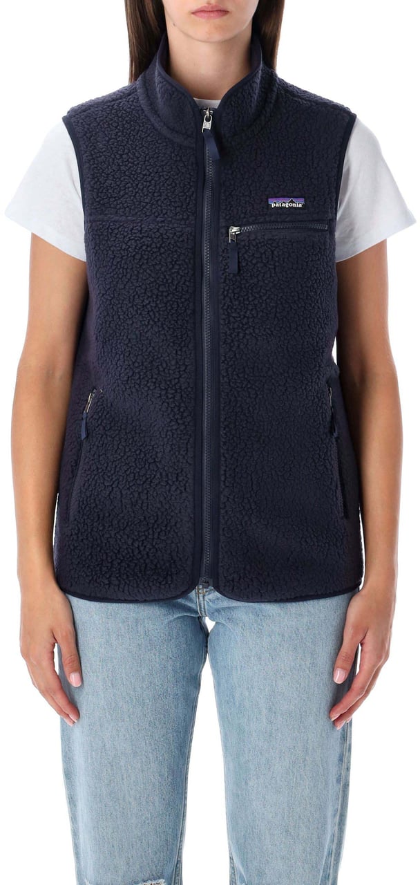 Patagonia Retropile Vest Sunken Blue Blauw