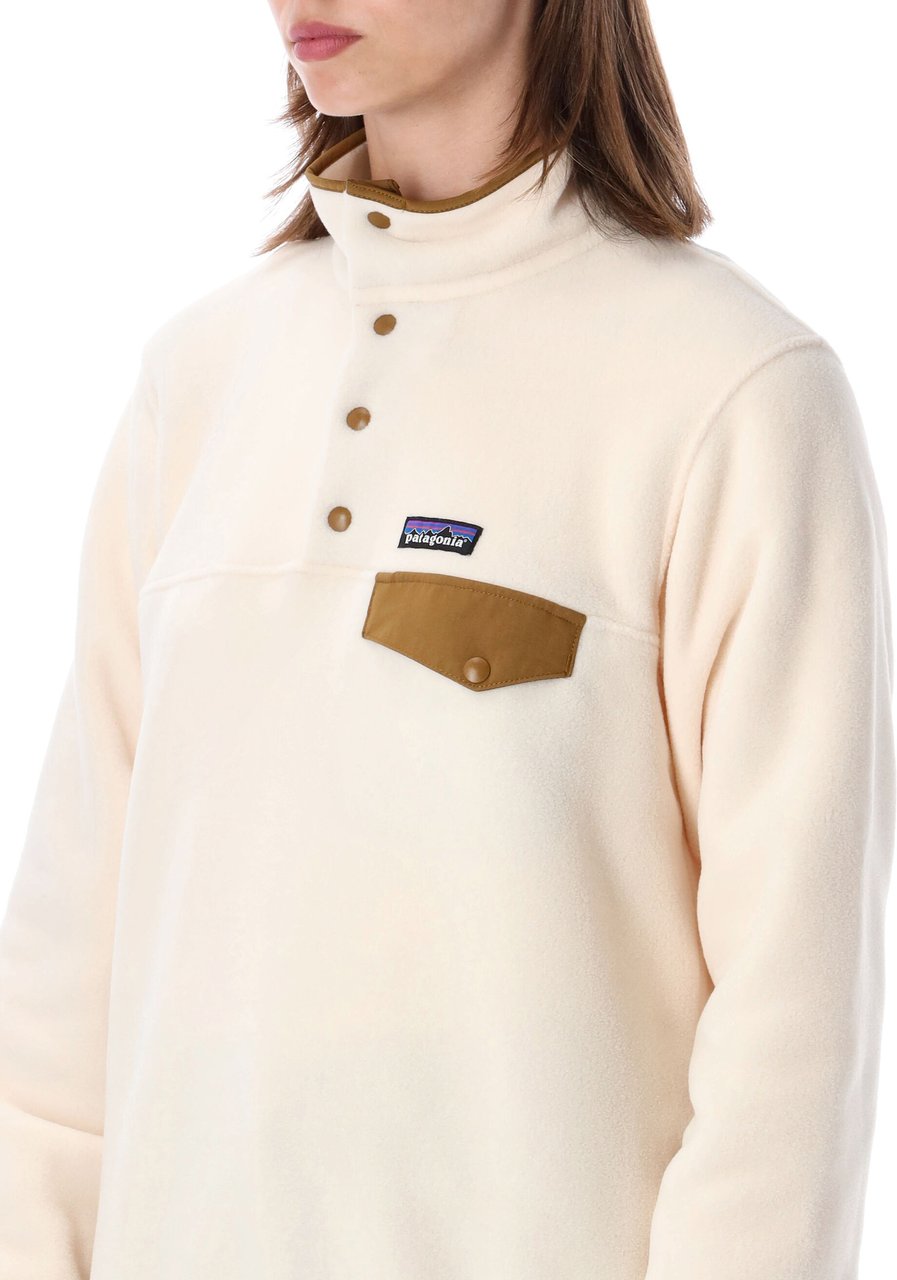 Patagonia Retropile Hoodie Beige Wit