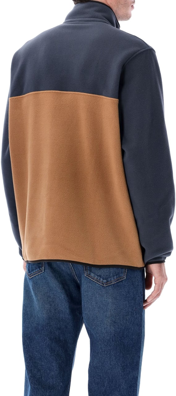 Patagonia Synch Snap Pullover Deer Brown Blue Bruin