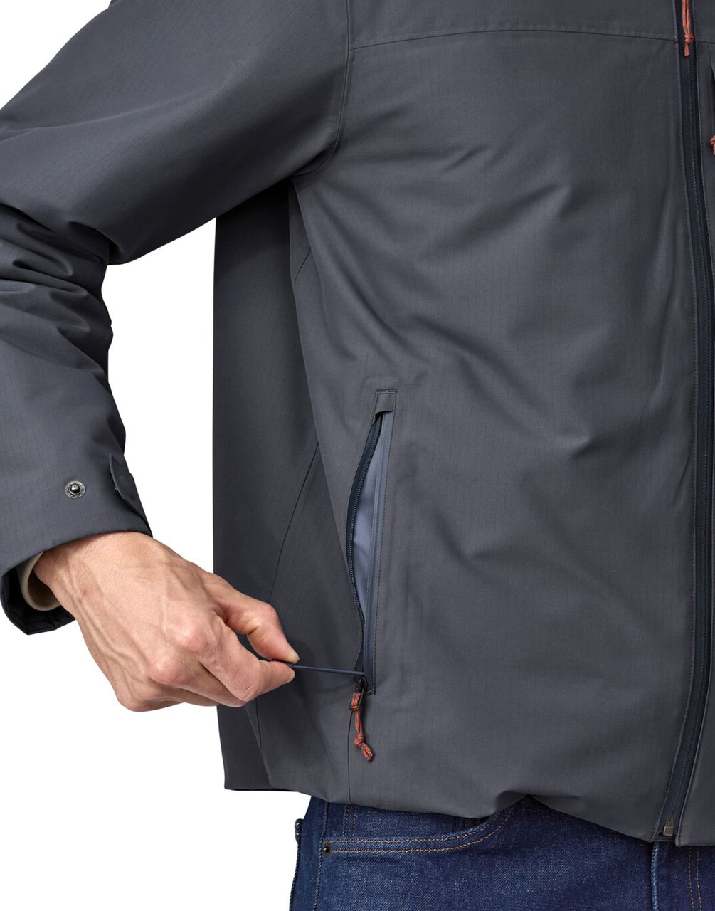 Patagonia Windshadow Waterproof Jacket With Adjustable Features Grijs