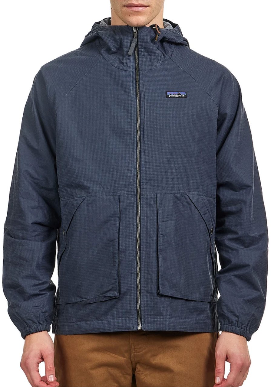 Patagonia Lightweight Ripstop Waxed Cotton Jacket Blauw