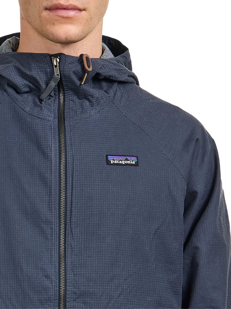 Patagonia Lightweight Ripstop Waxed Cotton Jacket Blauw