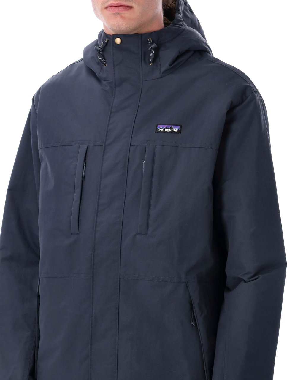 Patagonia Isthmus Parka Smolder Blue Blauw