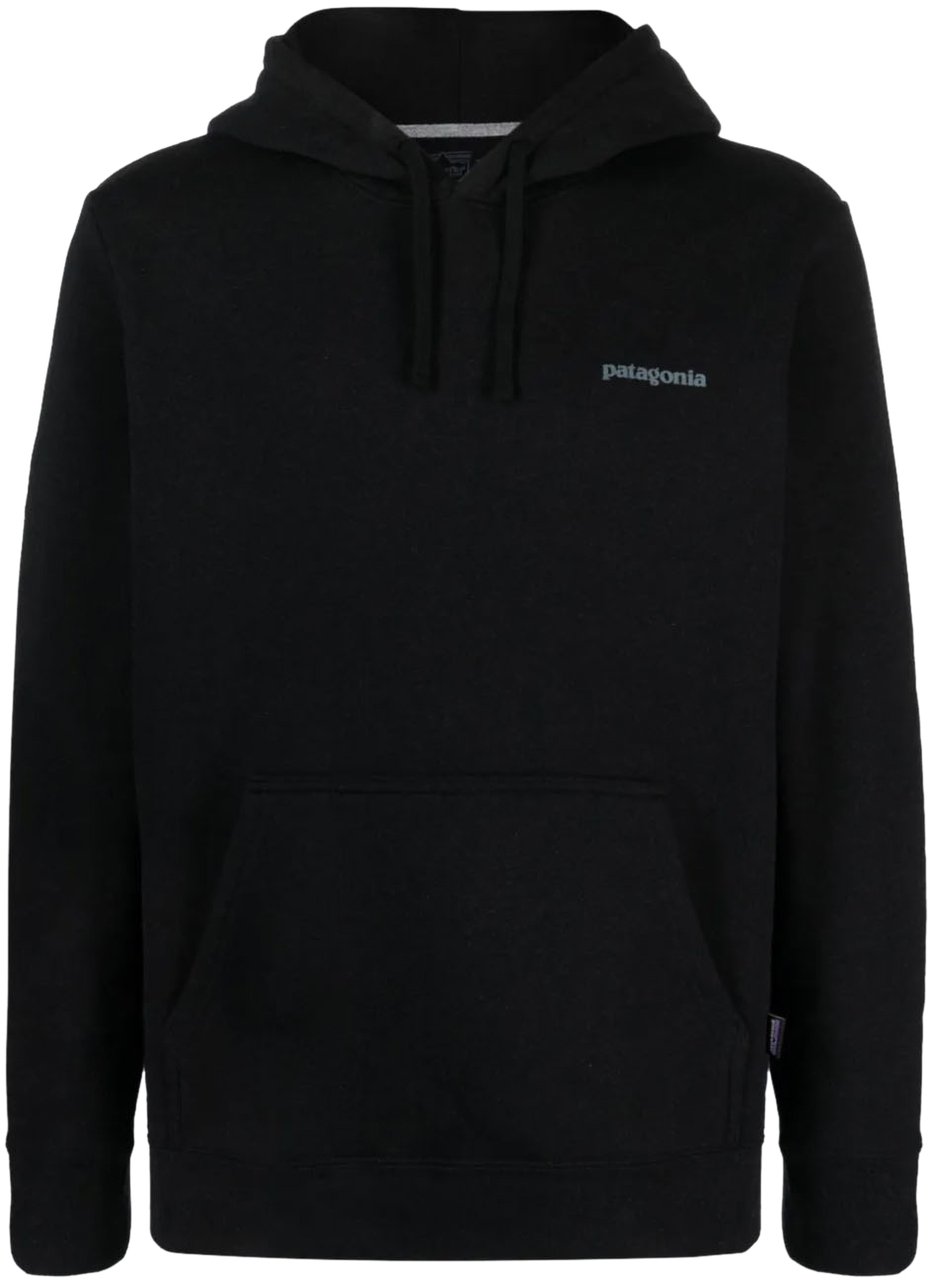 Patagonia Fitz Roy Icon Uprisal Logo Hoodie Zwart