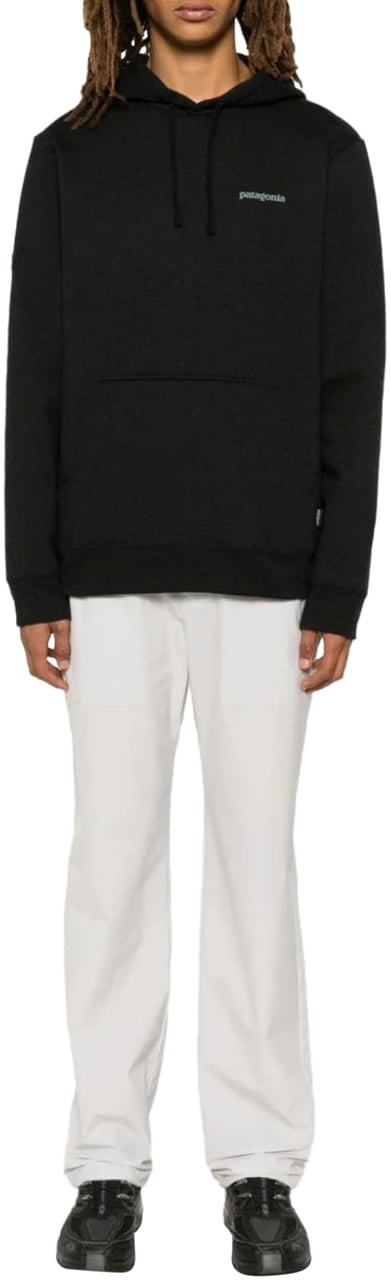 Patagonia Fitz Roy Icon Uprisal Logo Hoodie Zwart