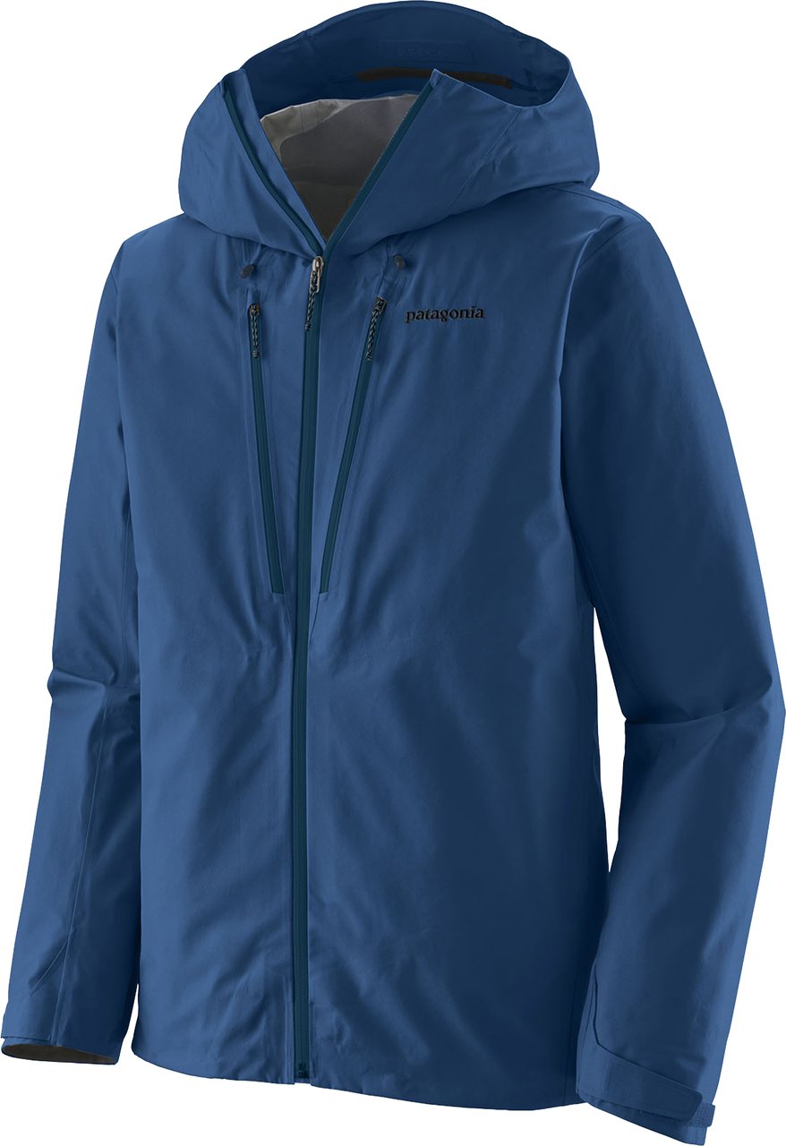 Patagonia Blue Triolet Jacket Matte Rain Jacket Groen