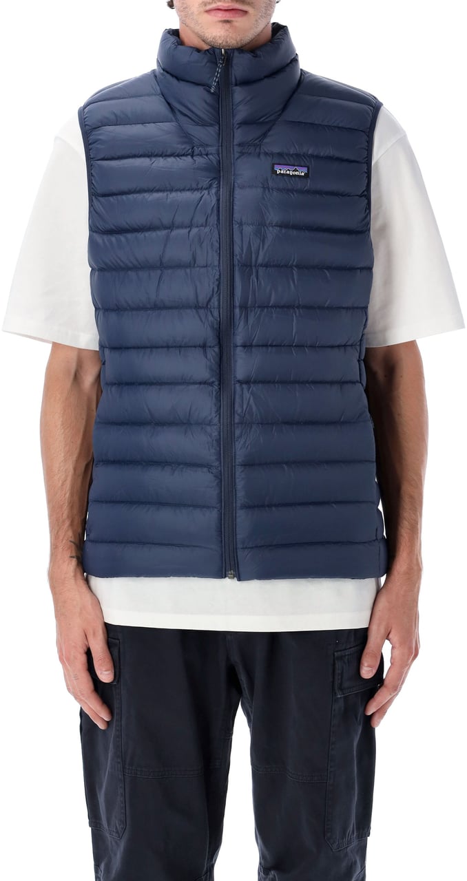 Patagonia Downsweater Vest Blu Blauw