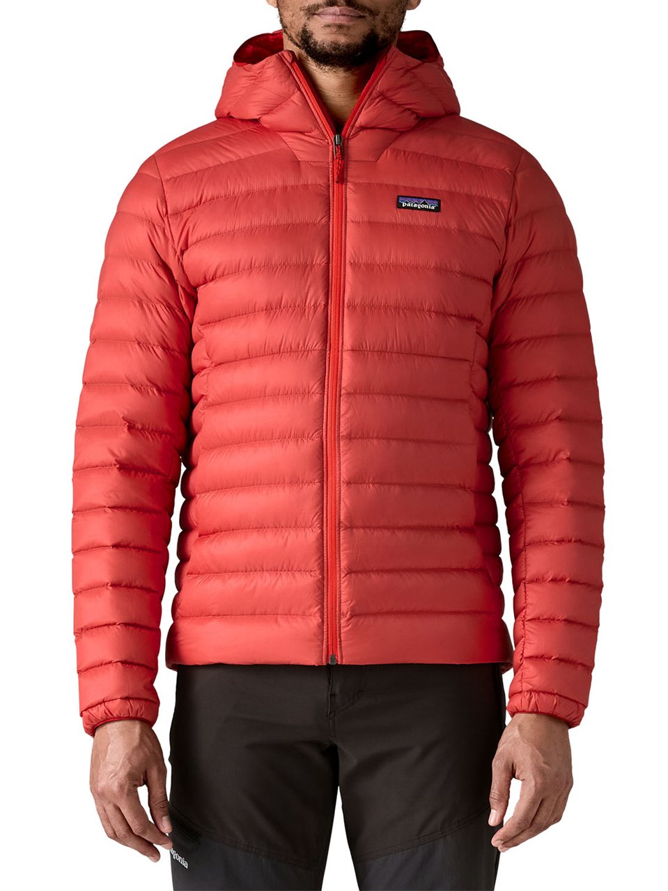 Patagonia Red Down Hoodie Hoody Down Hoodie Rood