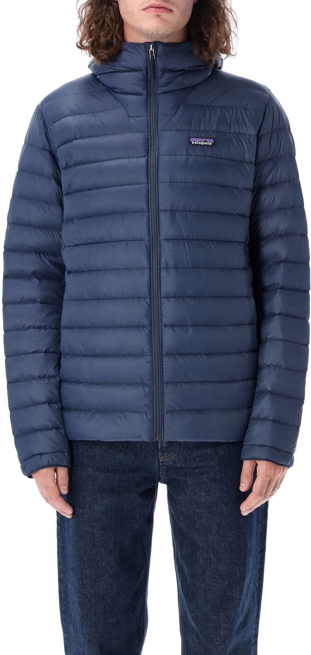 Patagonia Downsweater Hoodie Blu Blauw