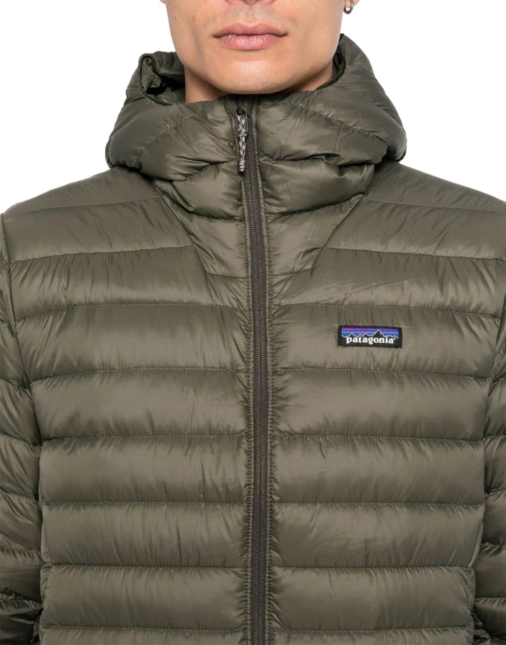 Patagonia Down Sweater Hoody Jacket Groen