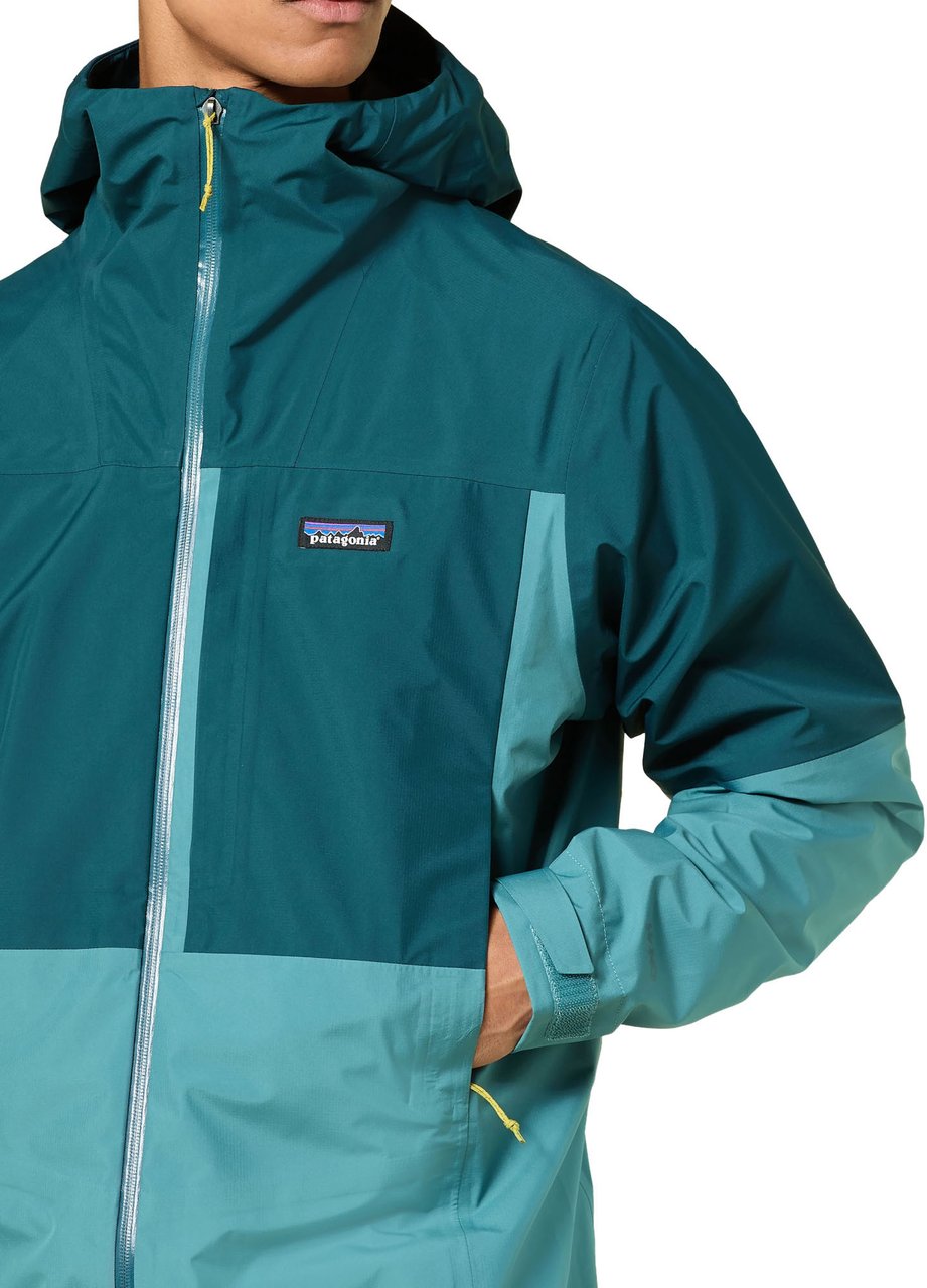 Patagonia Boulder Fork Ripstop Rain Jacket Blauw