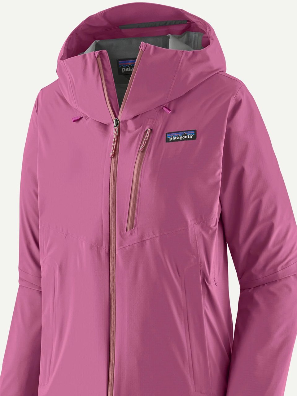 Patagonia Pink Granite Crest Rain Rain Jacket Roze