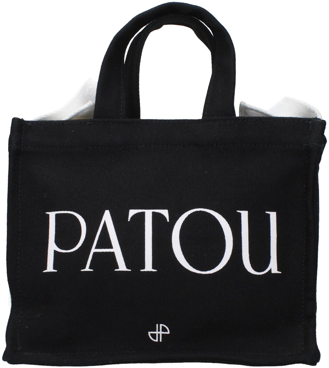 Patou Black Cotton Handbag Zwart