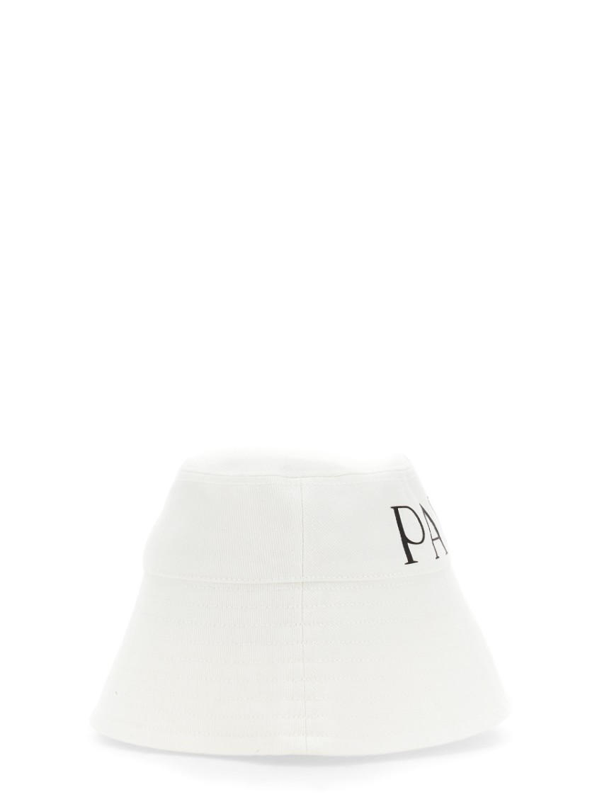 Patou Cotton Bucket Hat Wit