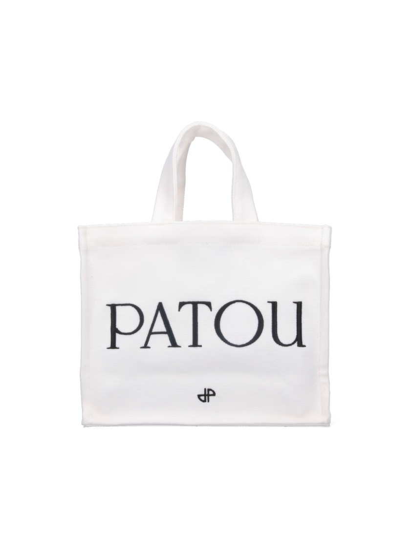 Patou Logo Tote Bag – White Wit
