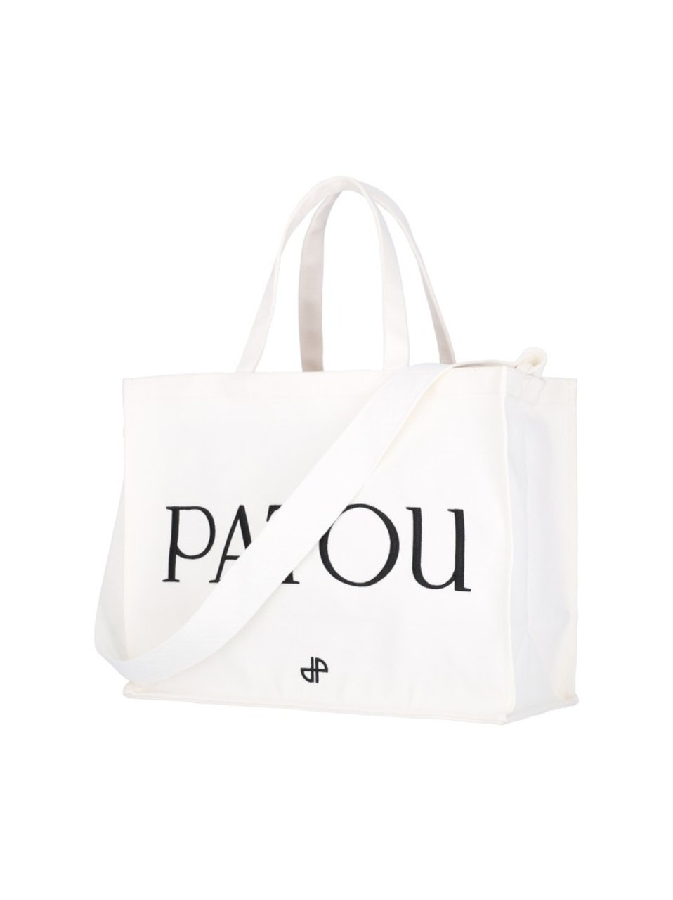 Patou Large Logo Tote Bag – White Wit