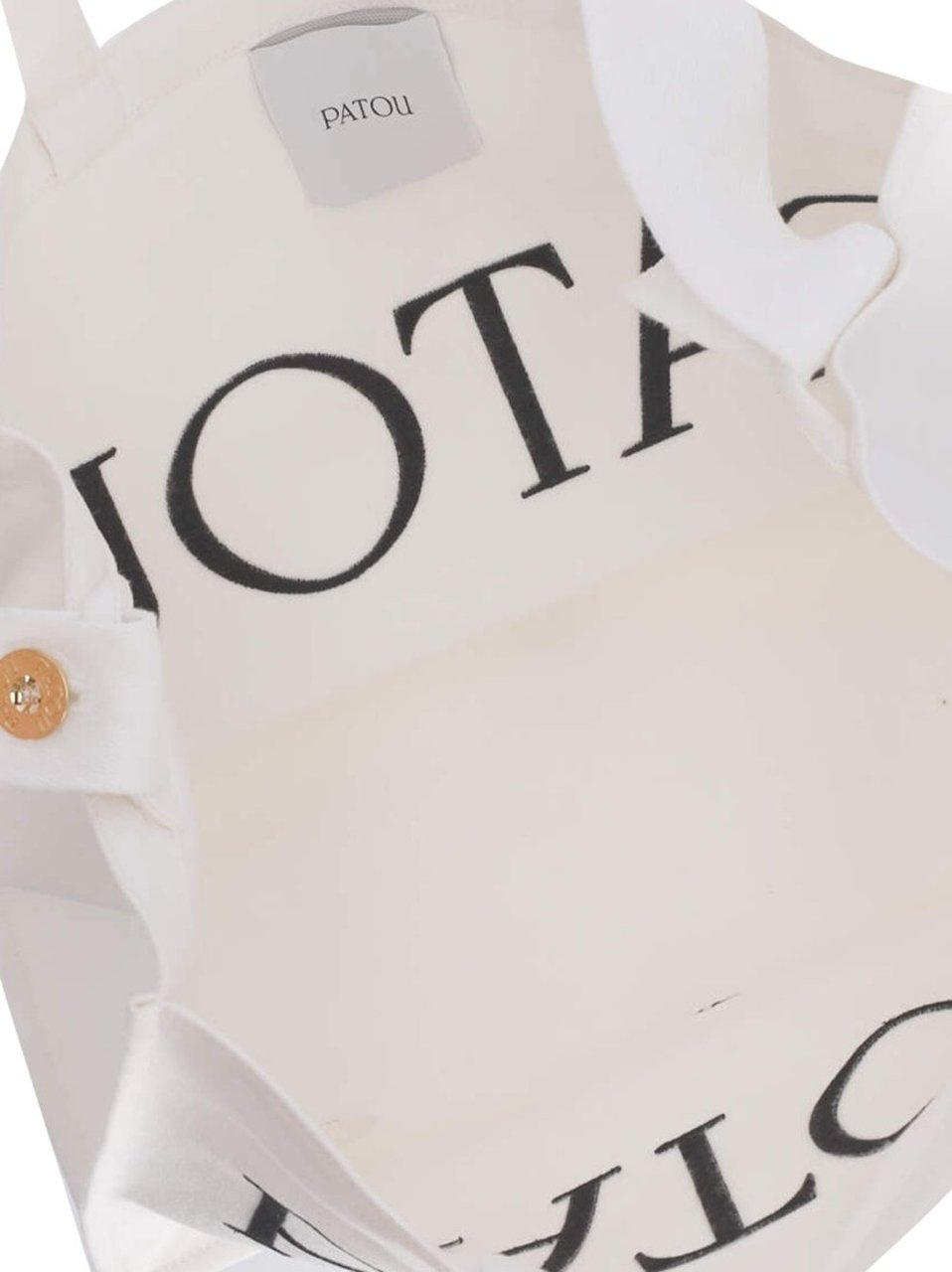 Patou Large Logo Tote Bag – White Wit