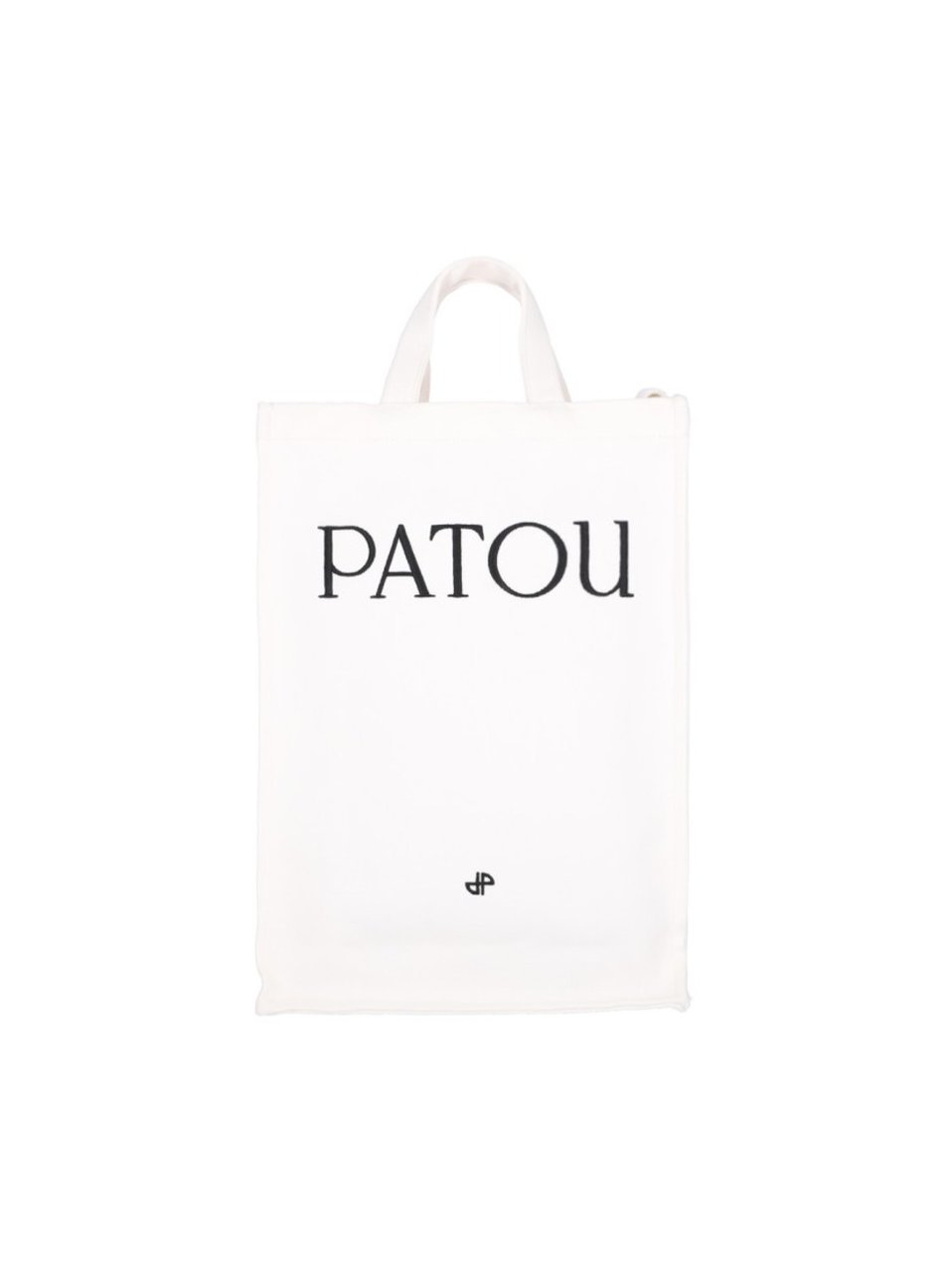 Patou Vertical Logo Tote Bag – White Wit