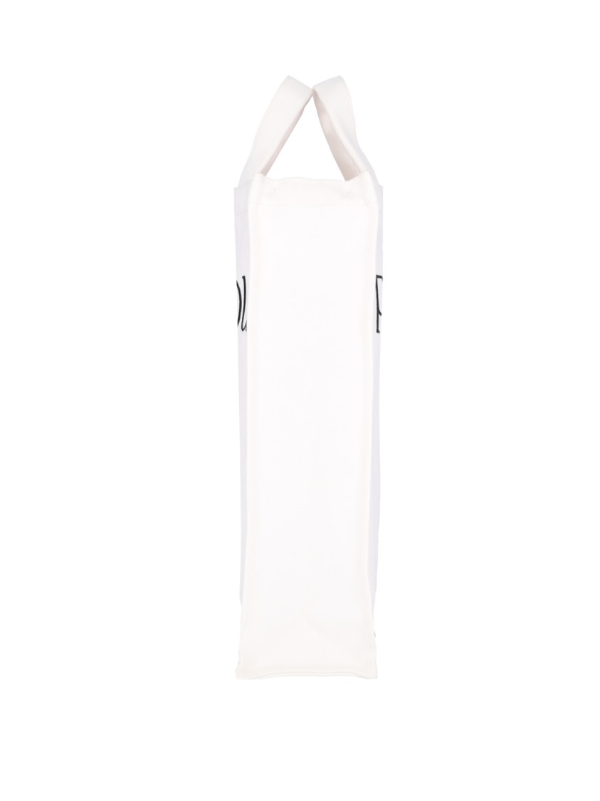 Patou Vertical Logo Tote Bag – White Wit