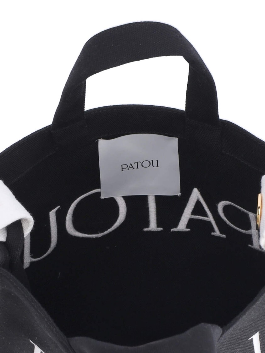 Patou Vertical Logo Tote Bag – Black Zwart