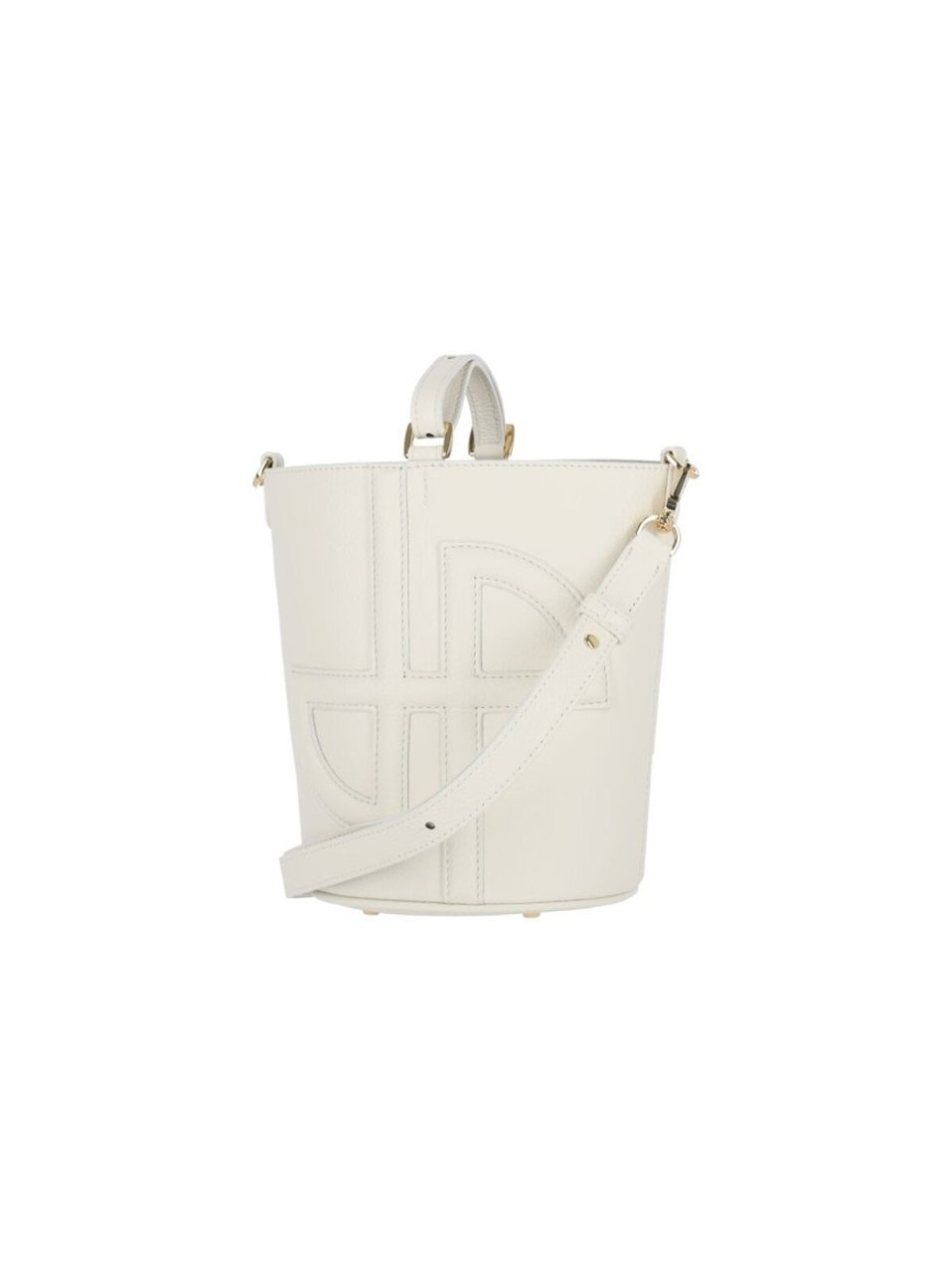 Patou "Jp" Small Bucket Bag – White Wit