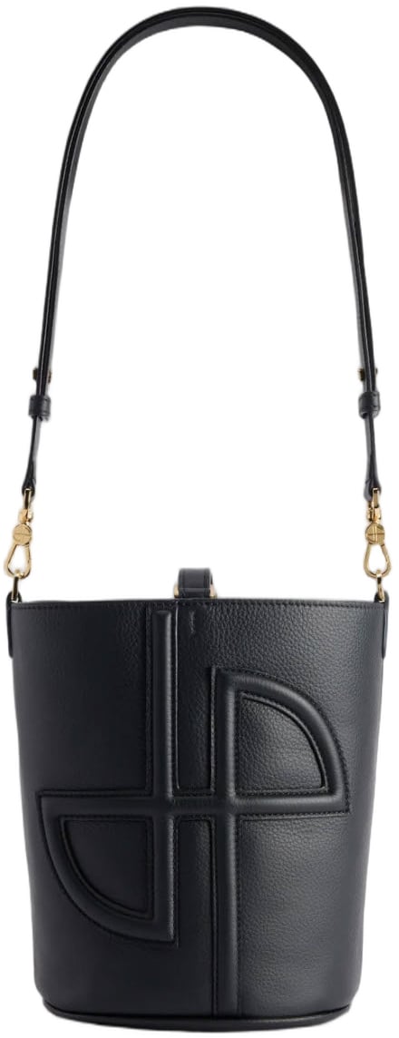 Patou "Jp" Small Bucket Bag – Black Zwart