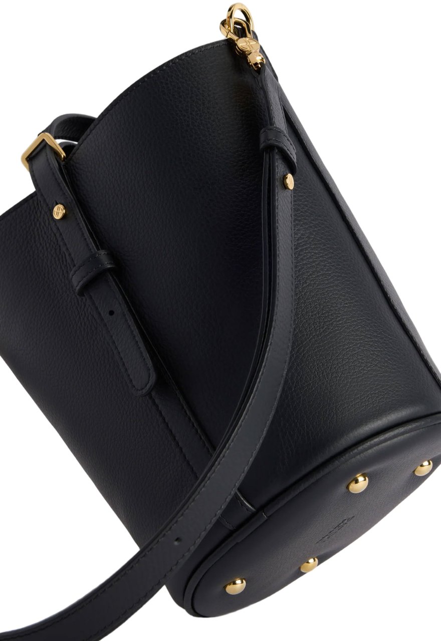 Patou "Jp" Small Bucket Bag – Black Zwart