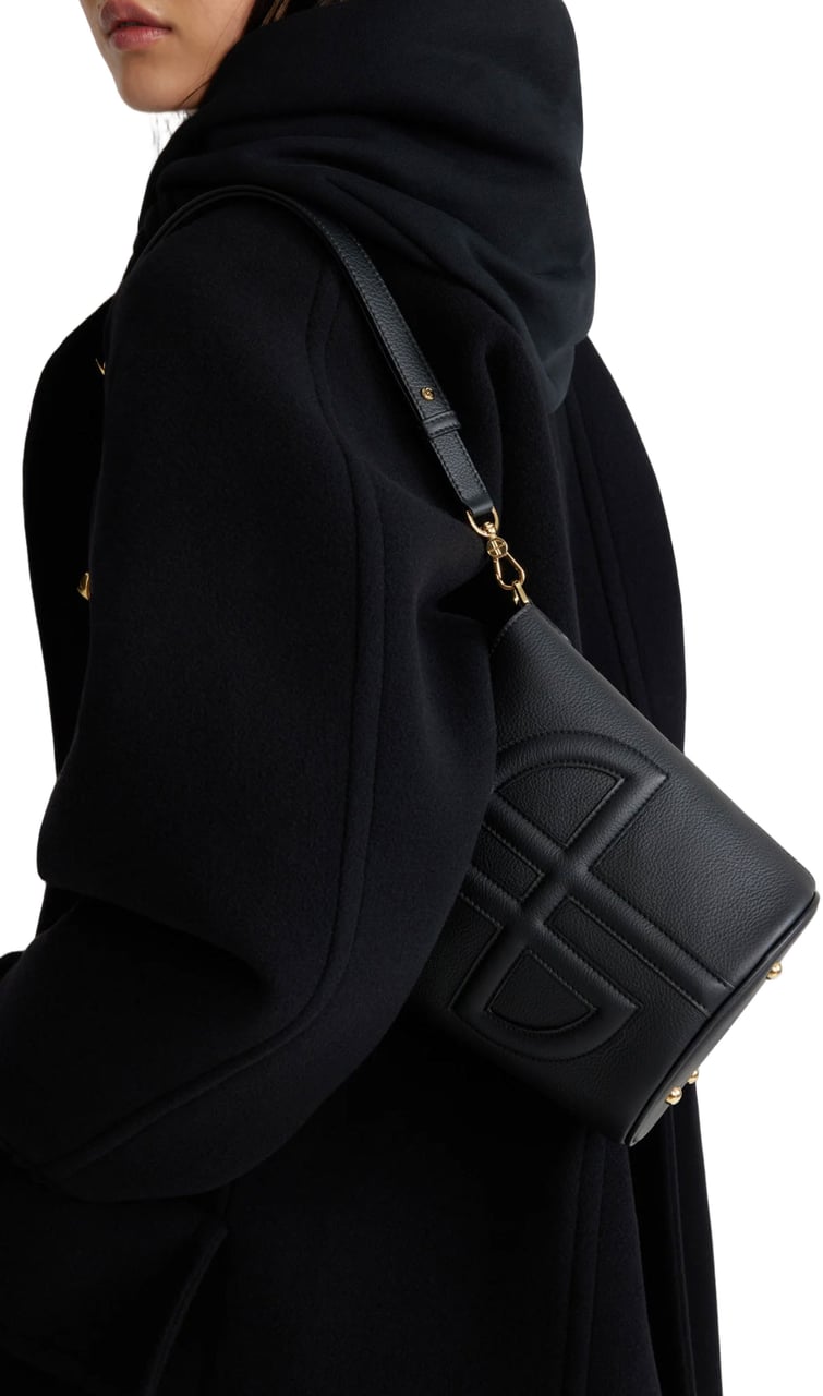Patou "Jp" Small Bucket Bag – Black Zwart