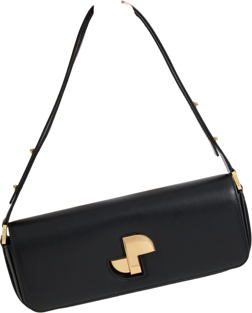 Patou Rectangular Black Bag Zwart