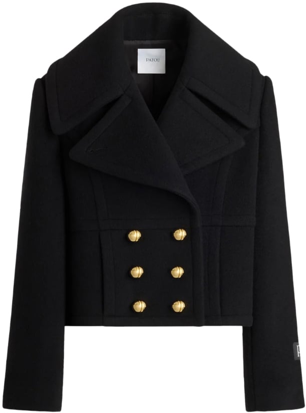 Patou Coats Black Zwart