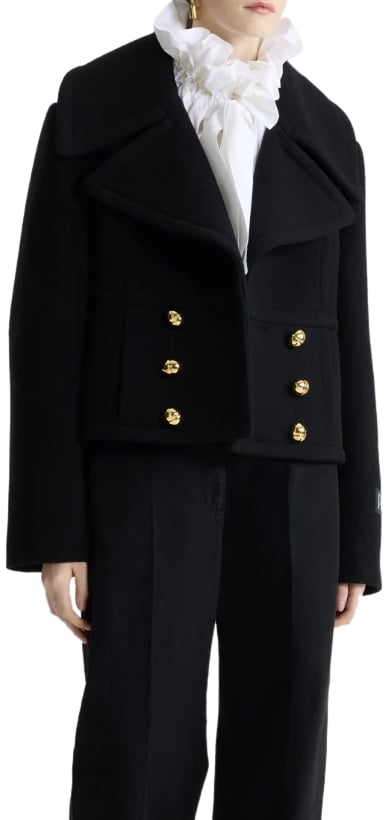 Patou Coats Black Zwart