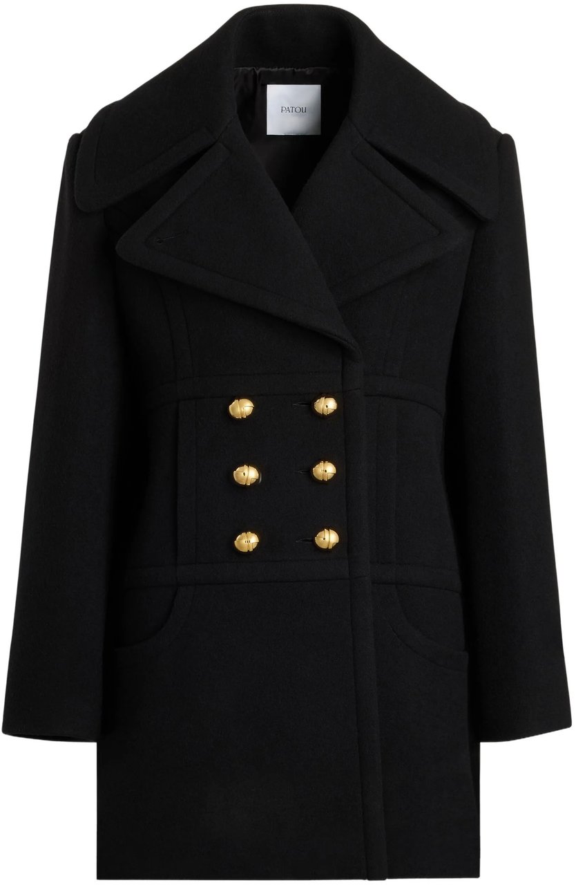 Patou Coats Black Zwart