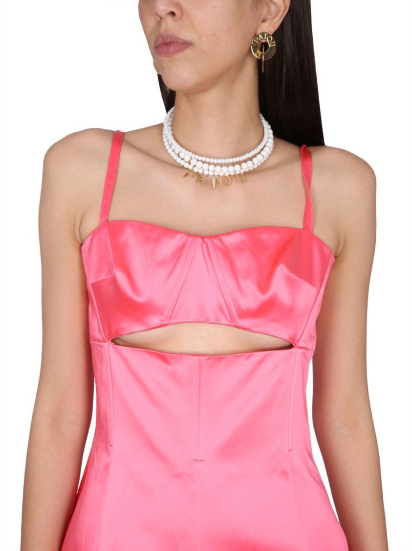 Patou Dress With Cut-Out Details Roze