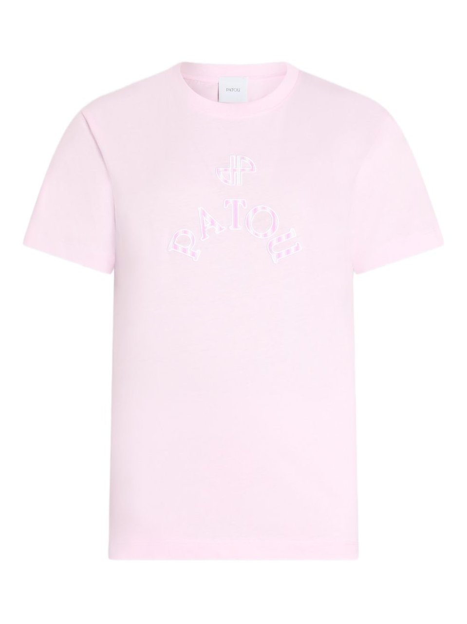Patou Logo Detail Crew Neck Top Paars