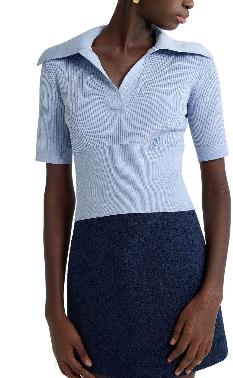 Patou T-Shirts And Polos Pearl Blue Blauw