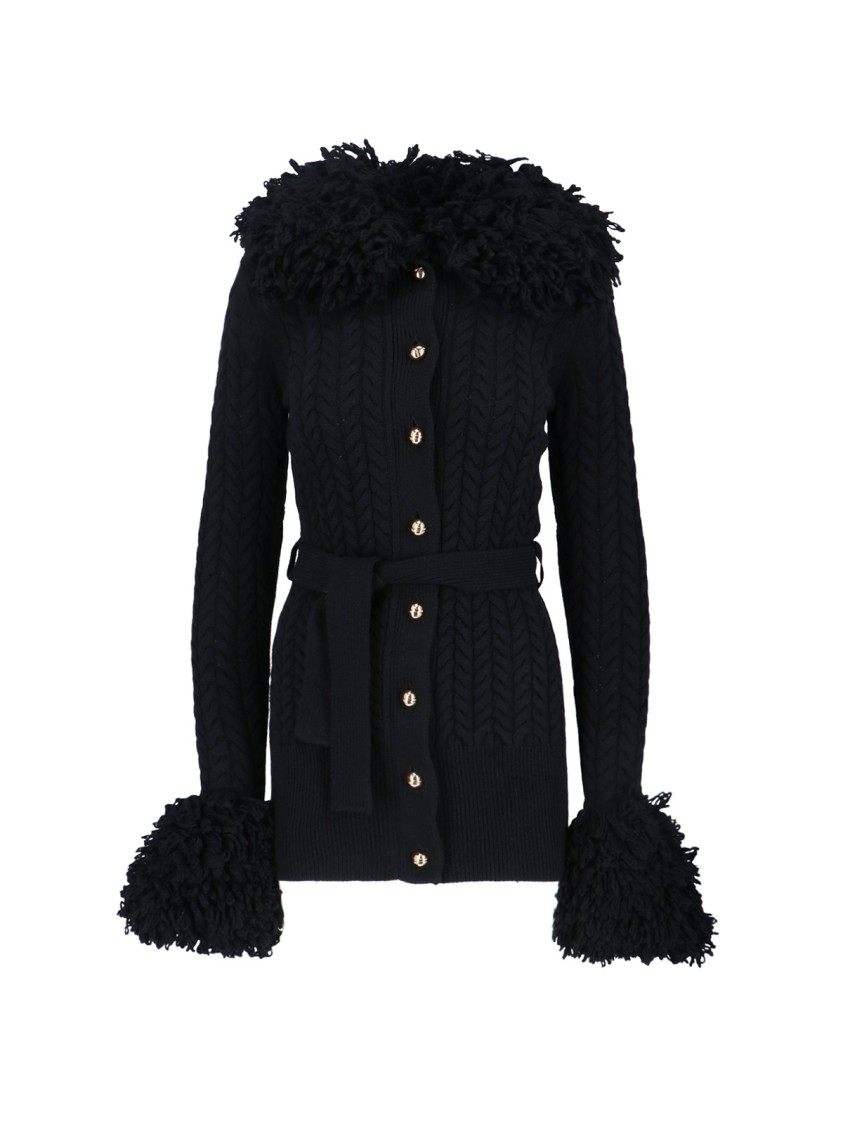 Patou Classic Black Sweater With Timeless Design Zwart