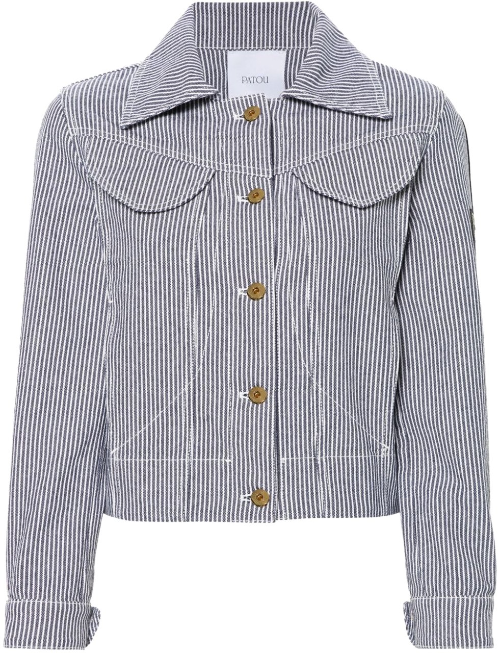 Patou Jackets Navy Striped Blauw