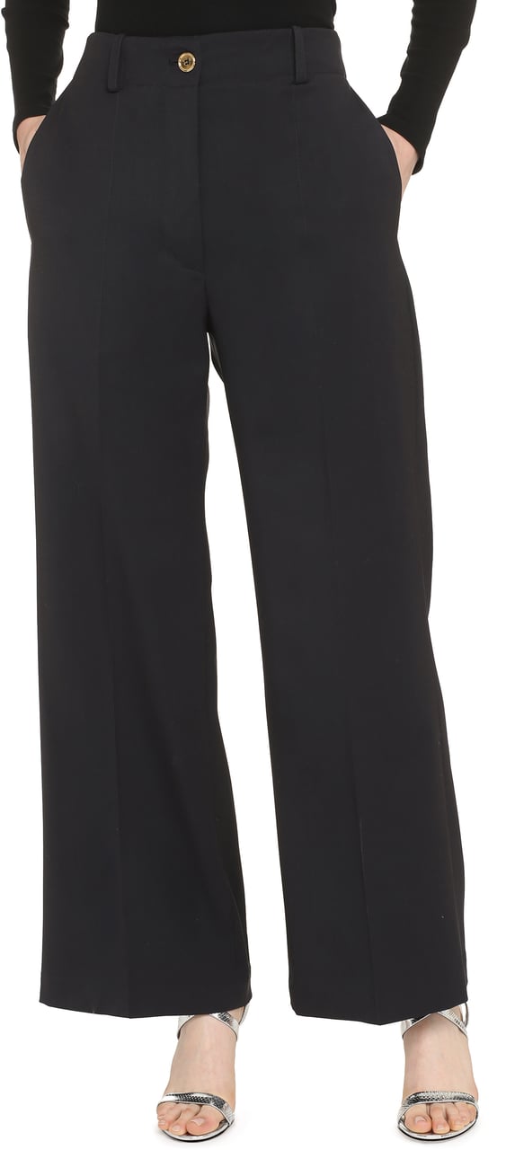 Patou Virgin wool trousers Zwart