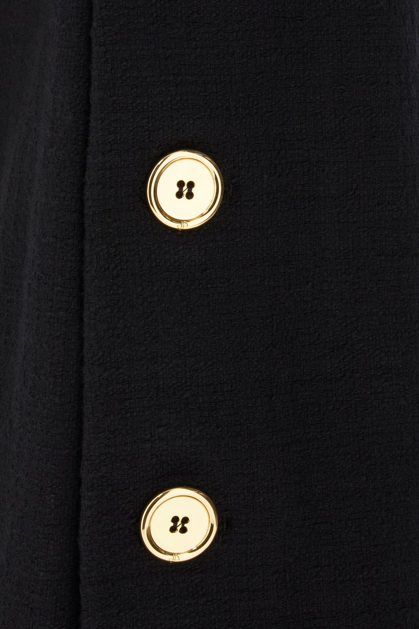 Patou Patou Black stretch cotton pants Zwart