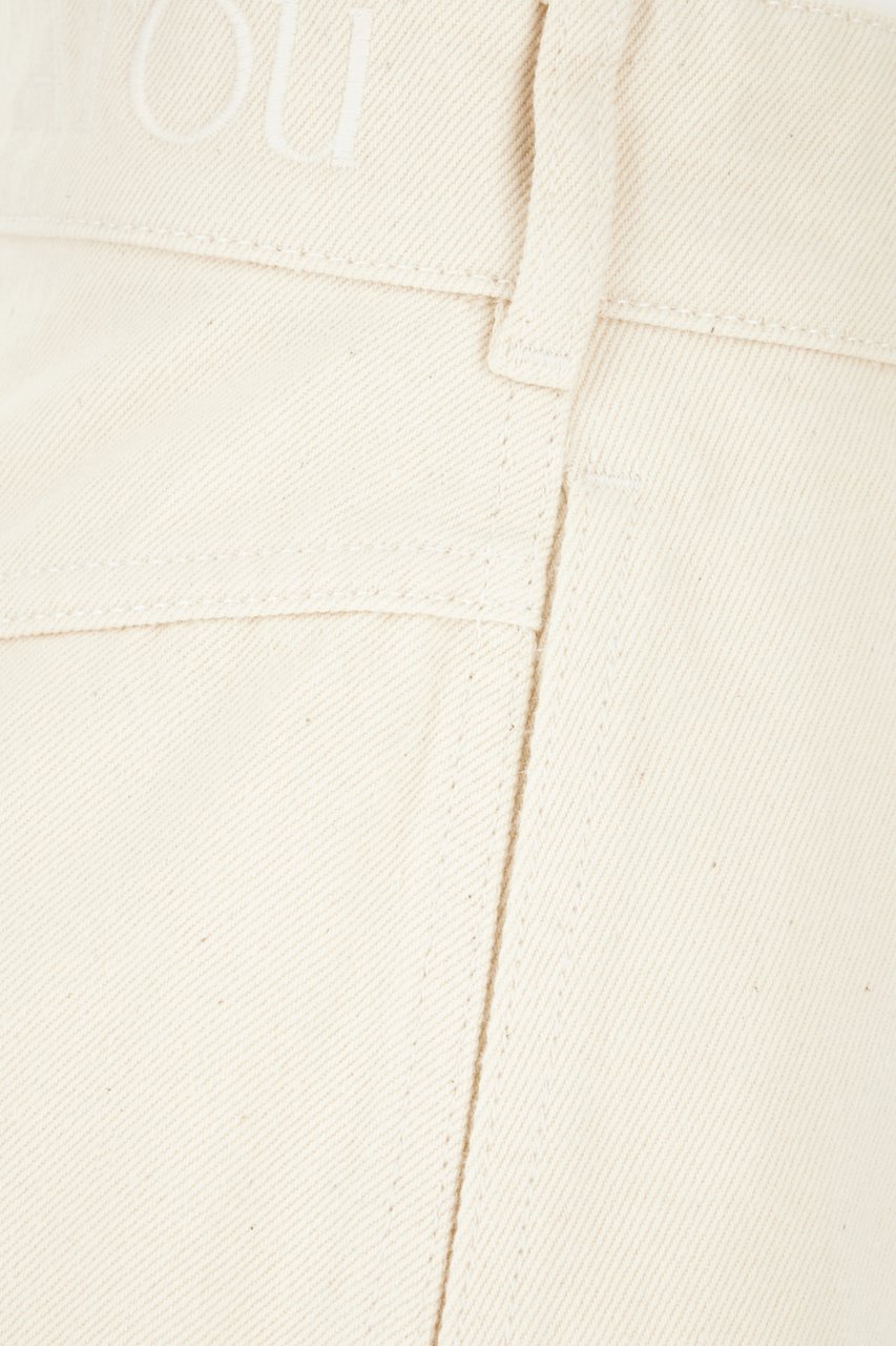 Patou Patou Sand denim bermuda shorts Neutraal