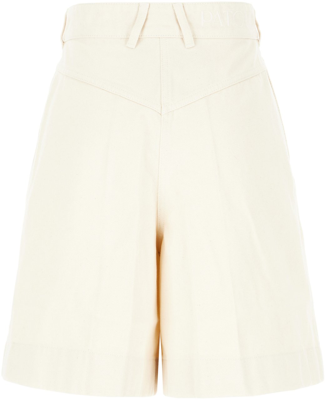 Patou Patou Sand denim bermuda shorts Neutraal