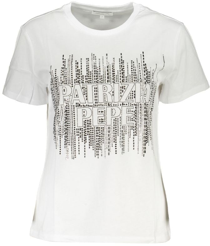 Patrizia Pepe White Cotton Women T-Shirt Wit