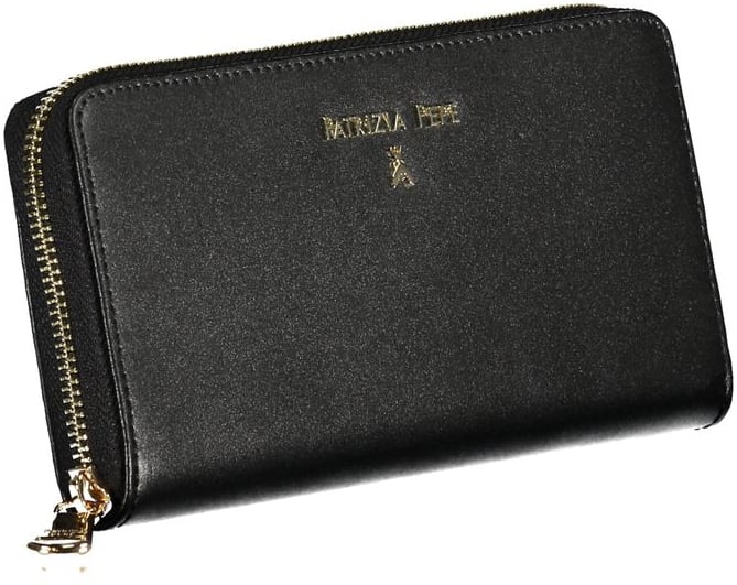 Patrizia Pepe Patrizia Pepe Black Leather Women Wallet Zwart