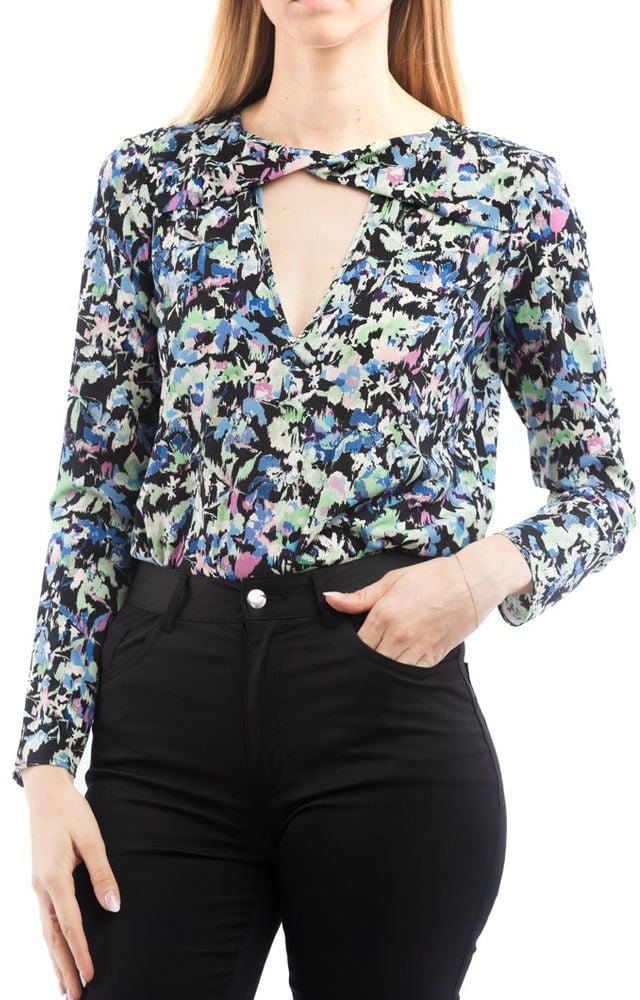 Patrizia Pepe Patrizia Pepe Multicolor Polyester Long Sleeve T-Shirt Divers