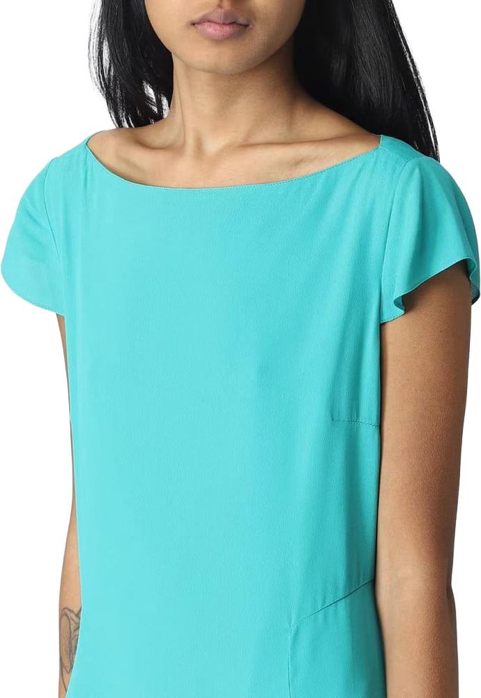 Patrizia Pepe Green Viscose Casual Dress Groen