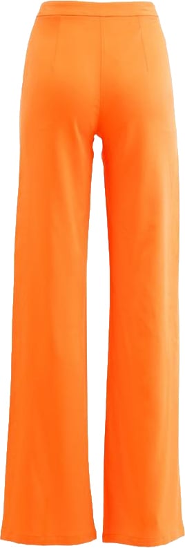 Patrizia Pepe Orange Viscose Casual Pants Oranje