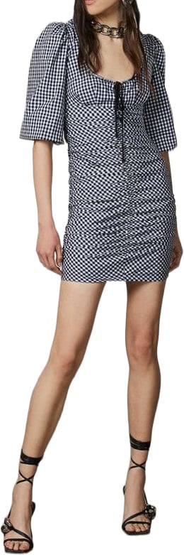 Patrizia Pepe Bicolor Cotton Casual Dress Divers