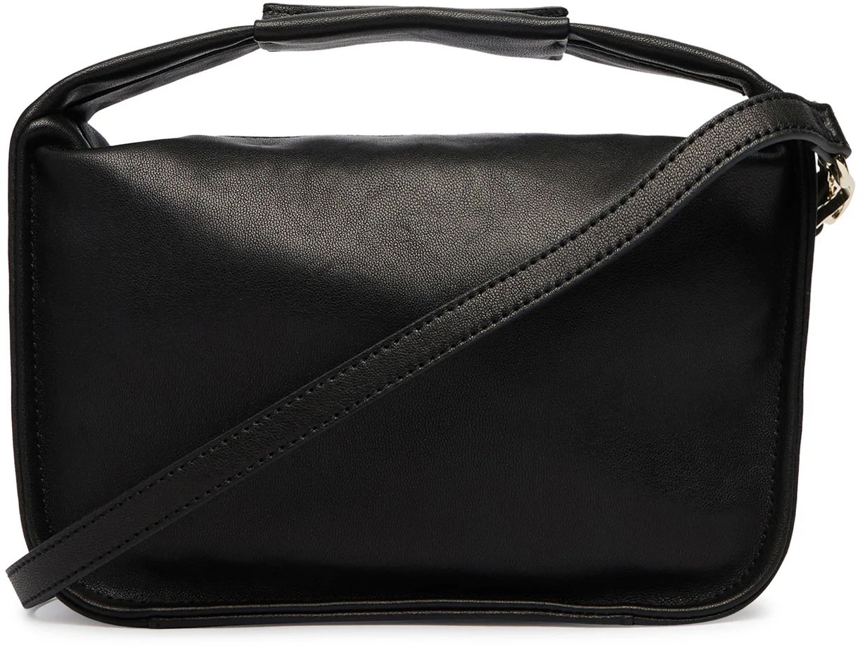 Patrizia Pepe Black Soft Top Handle Bag Zwart