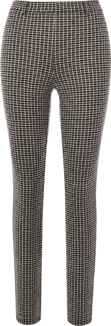 Patrizia Pepe Trousers Gray&Brownmicrocheck Taupe